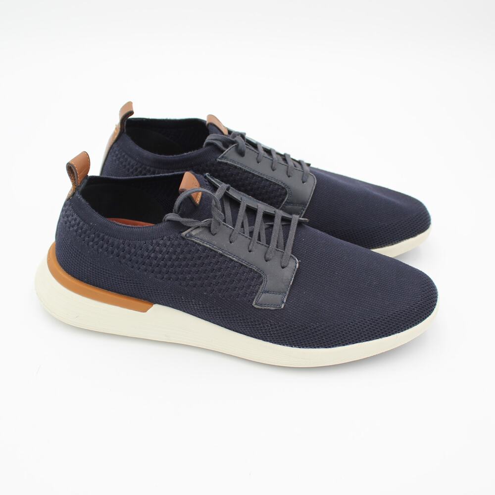 Wolf & Shepherd SwiftKnit Derby Mens 11 Blue Knit Casual Dress Sneaker Luxury